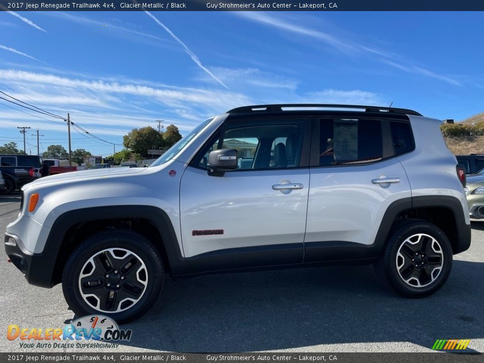 2017 Jeep Renegade Trailhawk 4x4 Glacier Metallic / Black Photo #4