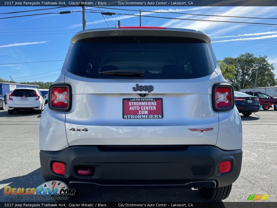 2017 Jeep Renegade Trailhawk 4x4 Glacier Metallic / Black Photo #6