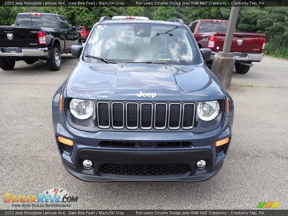 2022 Jeep Renegade Latitude 4x4 Slate Blue Pearl / Black/Ski Gray Photo #8