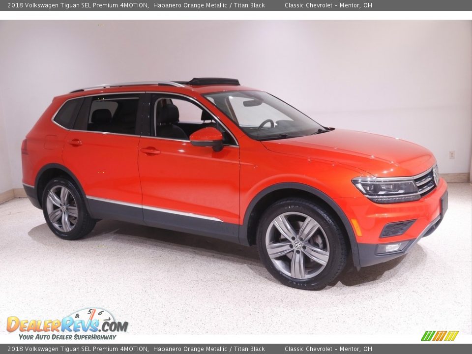 Habanero Orange Metallic 2018 Volkswagen Tiguan SEL Premium 4MOTION Photo #1