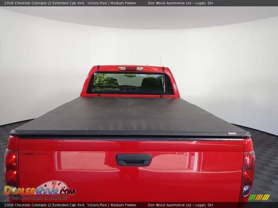 2008 Chevrolet Colorado LS Extended Cab 4x4 Victory Red / Medium Pewter Photo #6