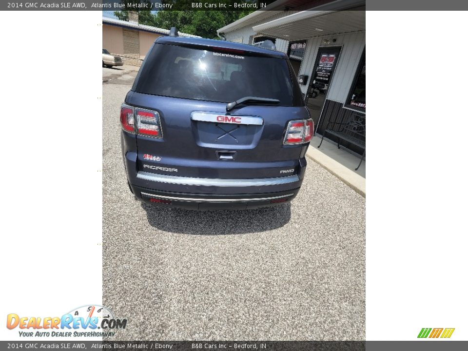 2014 GMC Acadia SLE AWD Atlantis Blue Metallic / Ebony Photo #6