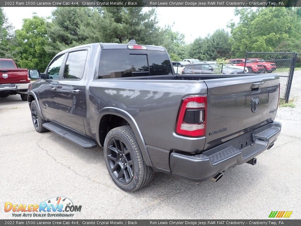 2022 Ram 1500 Laramie Crew Cab 4x4 Granite Crystal Metallic / Black Photo #3