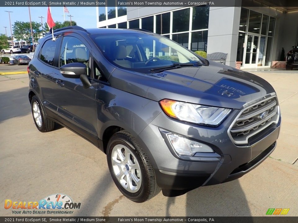 2021 Ford EcoSport SE Smoke Metallic / Medium Stone Photo #8