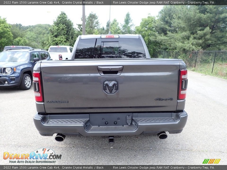 2022 Ram 1500 Laramie Crew Cab 4x4 Granite Crystal Metallic / Black Photo #4