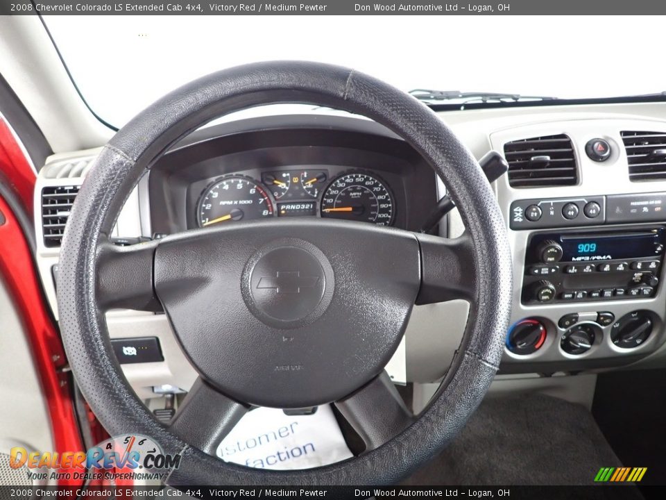 2008 Chevrolet Colorado LS Extended Cab 4x4 Victory Red / Medium Pewter Photo #12