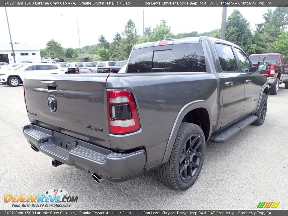 2022 Ram 1500 Laramie Crew Cab 4x4 Granite Crystal Metallic / Black Photo #5