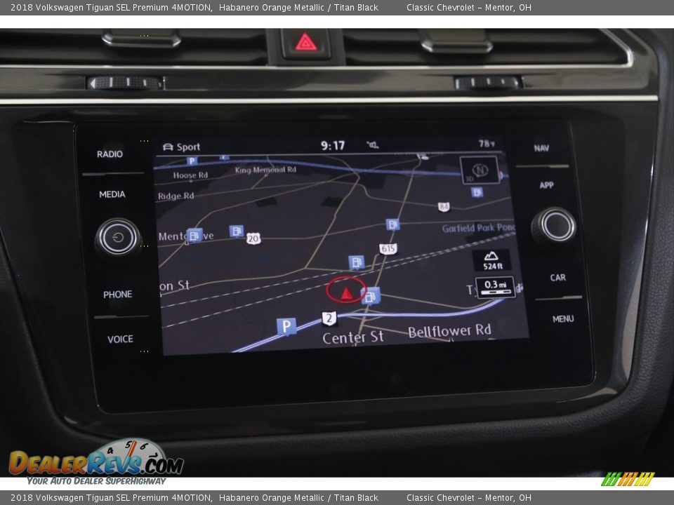 Navigation of 2018 Volkswagen Tiguan SEL Premium 4MOTION Photo #11