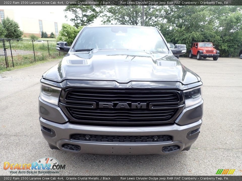 2022 Ram 1500 Laramie Crew Cab 4x4 Granite Crystal Metallic / Black Photo #8