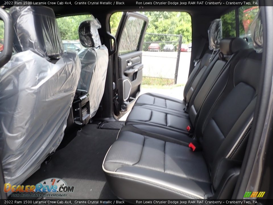 Rear Seat of 2022 Ram 1500 Laramie Crew Cab 4x4 Photo #12