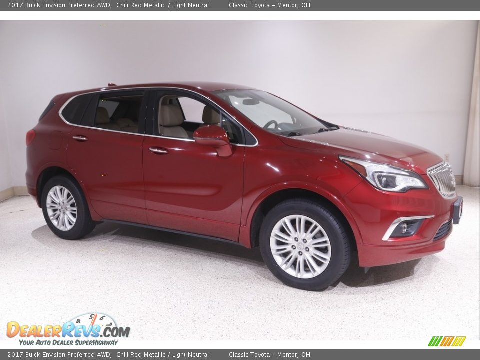 2017 Buick Envision Preferred AWD Chili Red Metallic / Light Neutral Photo #1