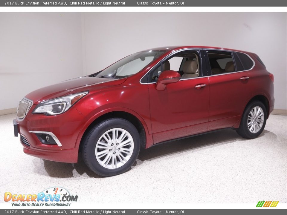 2017 Buick Envision Preferred AWD Chili Red Metallic / Light Neutral Photo #3