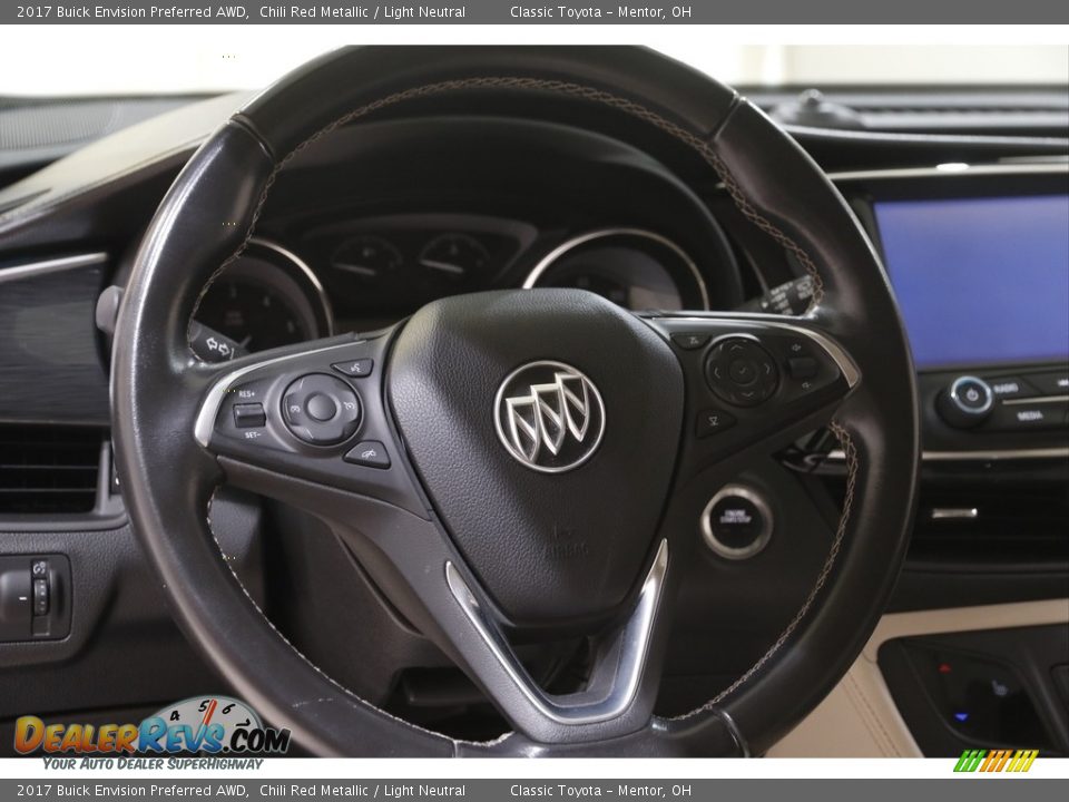 2017 Buick Envision Preferred AWD Chili Red Metallic / Light Neutral Photo #7