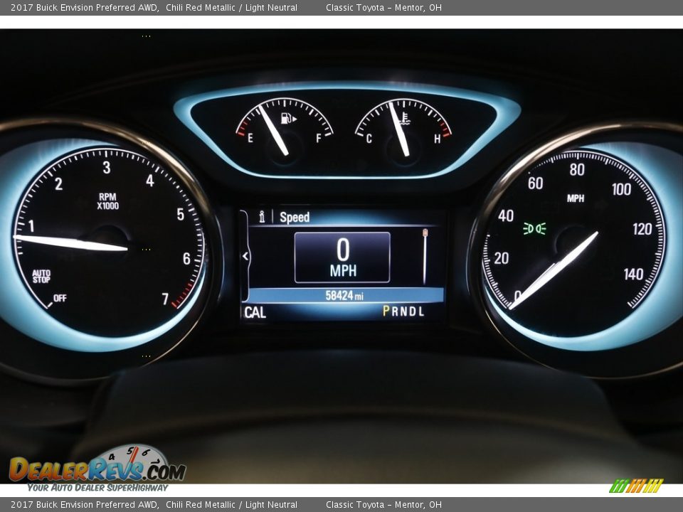 2017 Buick Envision Preferred AWD Chili Red Metallic / Light Neutral Photo #8