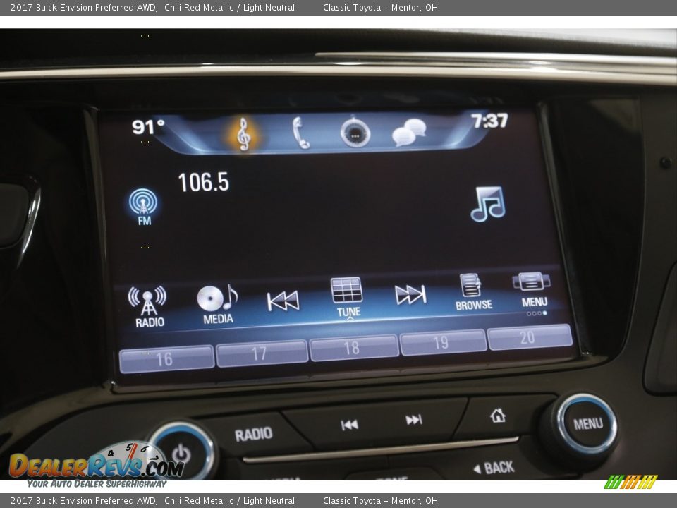 2017 Buick Envision Preferred AWD Chili Red Metallic / Light Neutral Photo #10