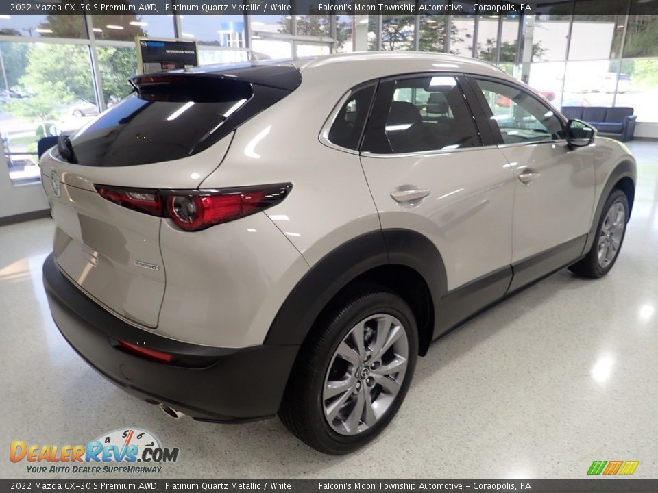 2022 Mazda CX-30 S Premium AWD Platinum Quartz Metallic / White Photo #2