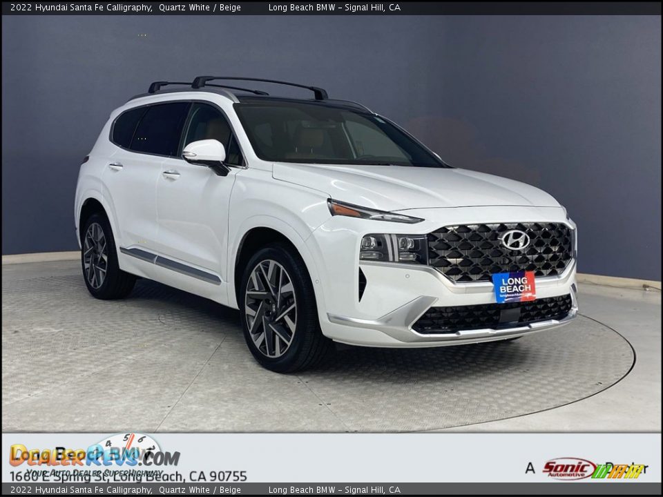 2022 Hyundai Santa Fe Calligraphy Quartz White / Beige Photo #1