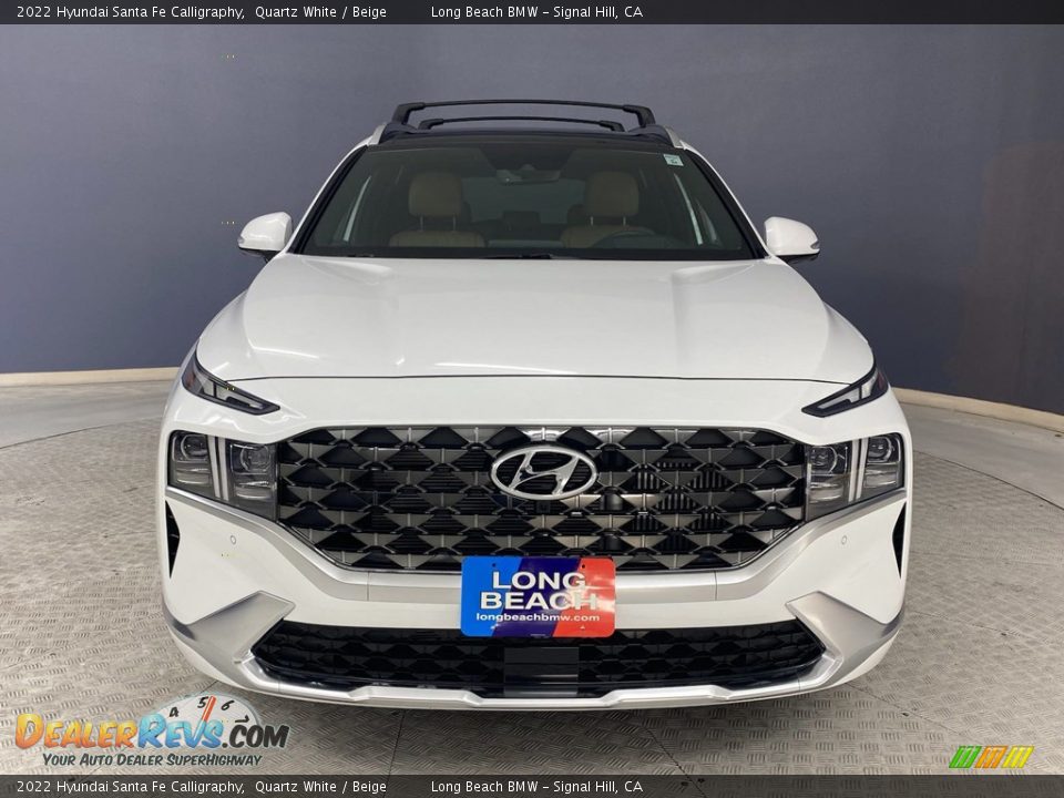 2022 Hyundai Santa Fe Calligraphy Quartz White / Beige Photo #2