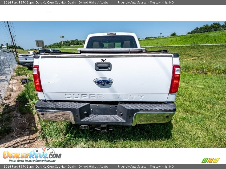 2014 Ford F350 Super Duty XL Crew Cab 4x4 Dually Oxford White / Adobe Photo #5