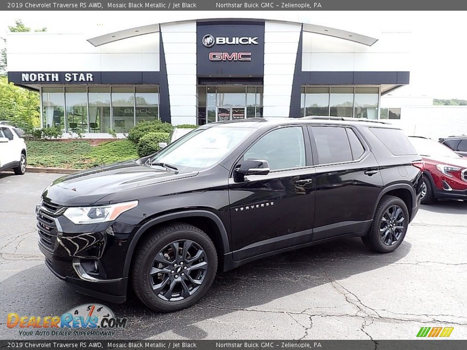 2019 Chevrolet Traverse RS AWD Mosaic Black Metallic / Jet Black Photo #1