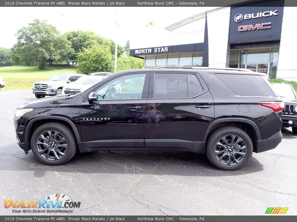 2019 Chevrolet Traverse RS AWD Mosaic Black Metallic / Jet Black Photo #2