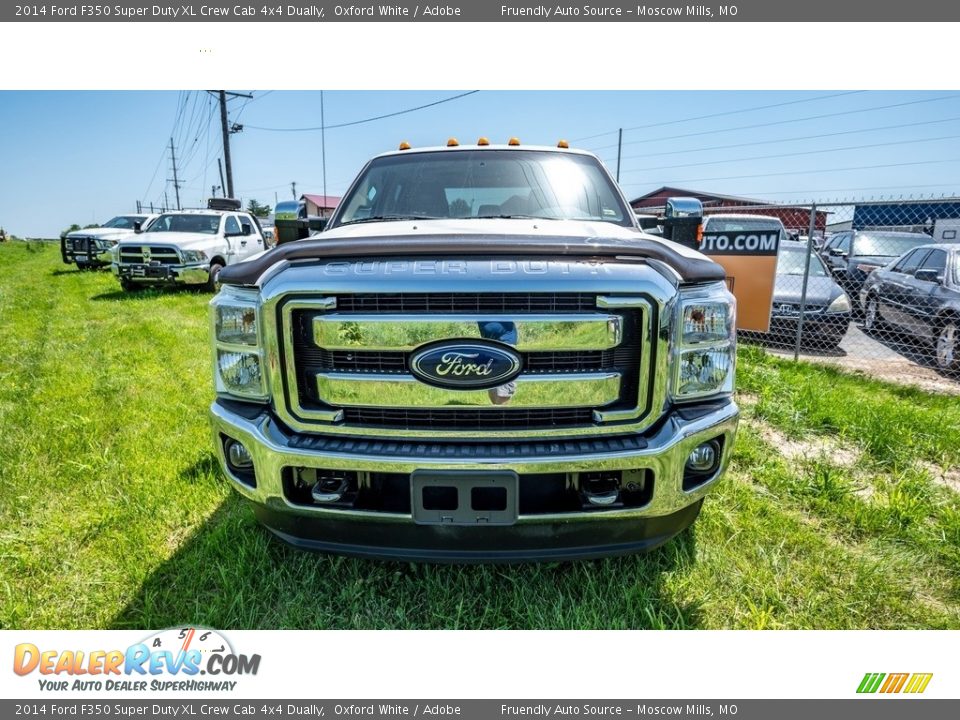 2014 Ford F350 Super Duty XL Crew Cab 4x4 Dually Oxford White / Adobe Photo #8