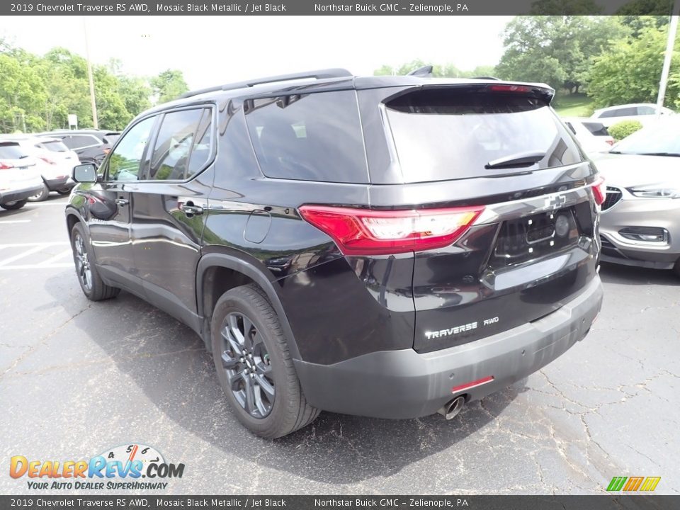 2019 Chevrolet Traverse RS AWD Mosaic Black Metallic / Jet Black Photo #3