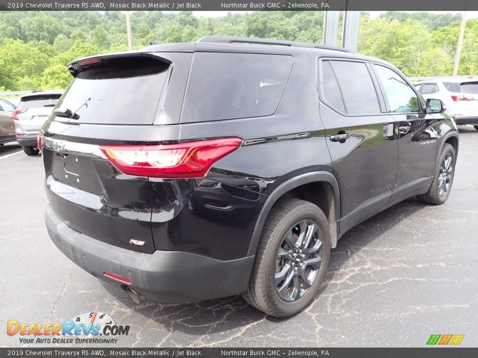 2019 Chevrolet Traverse RS AWD Mosaic Black Metallic / Jet Black Photo #7