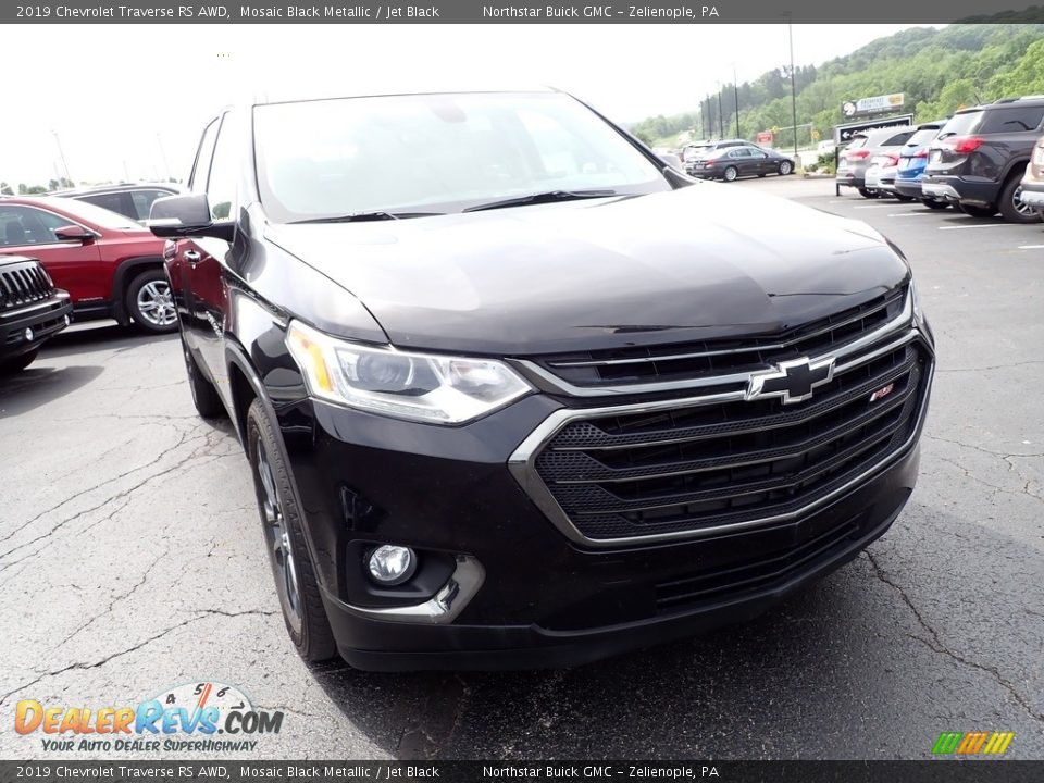 2019 Chevrolet Traverse RS AWD Mosaic Black Metallic / Jet Black Photo #10