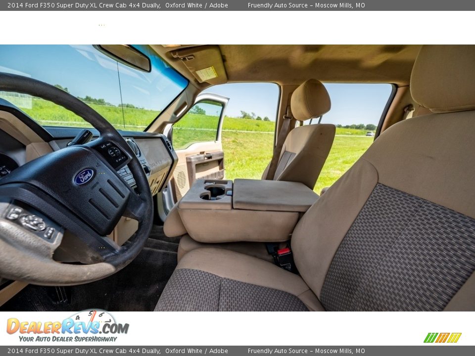 2014 Ford F350 Super Duty XL Crew Cab 4x4 Dually Oxford White / Adobe Photo #17