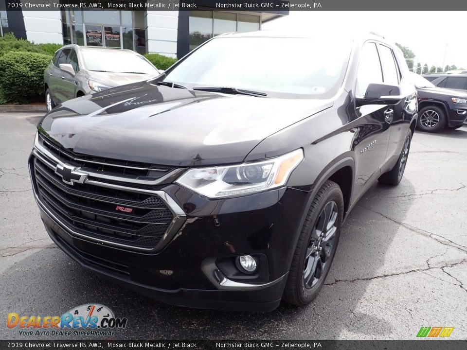 2019 Chevrolet Traverse RS AWD Mosaic Black Metallic / Jet Black Photo #12