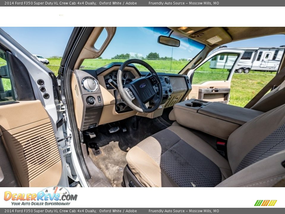Adobe Interior - 2014 Ford F350 Super Duty XL Crew Cab 4x4 Dually Photo #18
