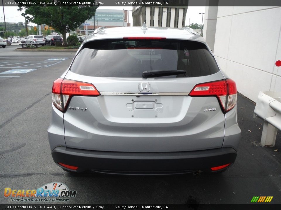 2019 Honda HR-V EX-L AWD Lunar Silver Metallic / Gray Photo #7