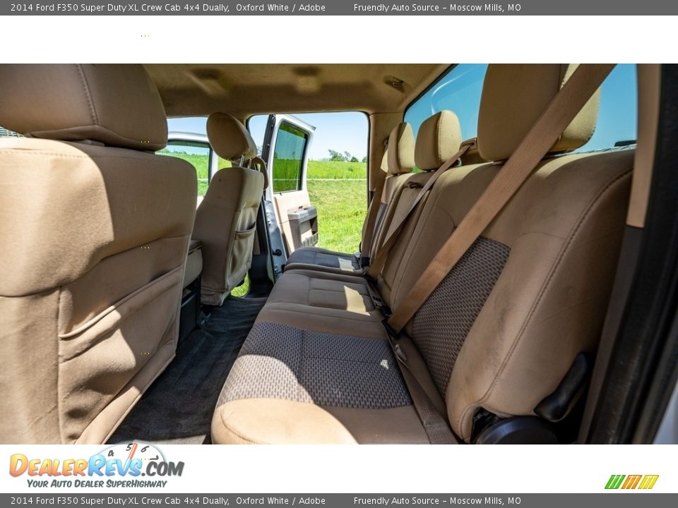 Rear Seat of 2014 Ford F350 Super Duty XL Crew Cab 4x4 Dually Photo #19