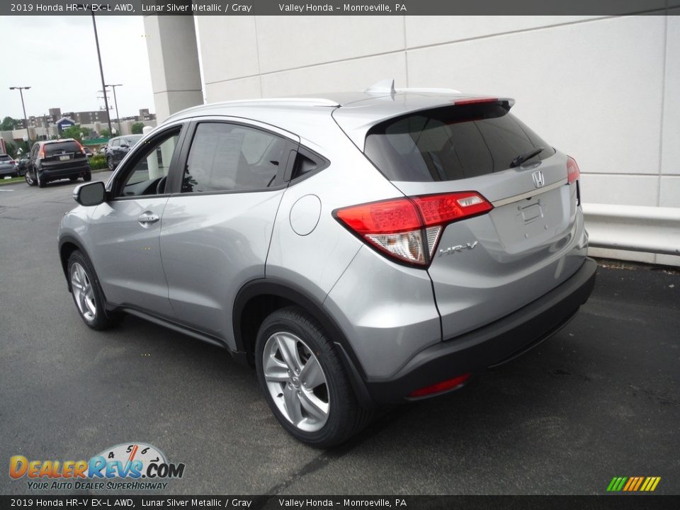 2019 Honda HR-V EX-L AWD Lunar Silver Metallic / Gray Photo #8