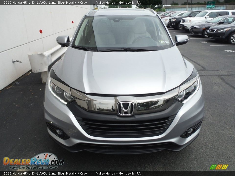 2019 Honda HR-V EX-L AWD Lunar Silver Metallic / Gray Photo #9