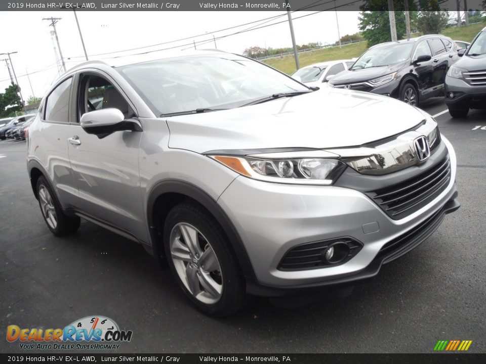 2019 Honda HR-V EX-L AWD Lunar Silver Metallic / Gray Photo #10