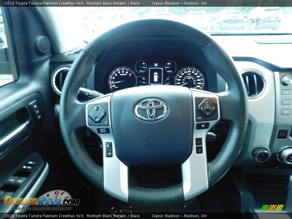 2019 Toyota Tundra Platinum CrewMax 4x4 Midnight Black Metallic / Black Photo #10