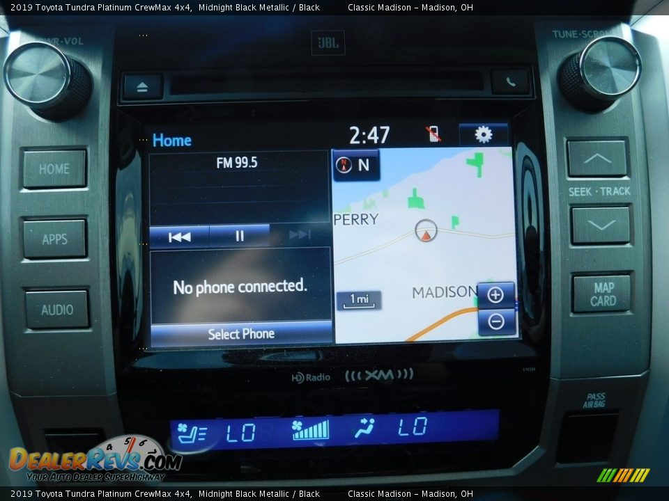 2019 Toyota Tundra Platinum CrewMax 4x4 Midnight Black Metallic / Black Photo #13