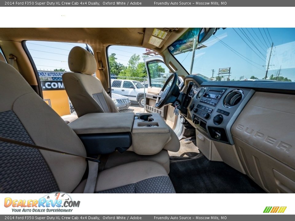 2014 Ford F350 Super Duty XL Crew Cab 4x4 Dually Oxford White / Adobe Photo #23