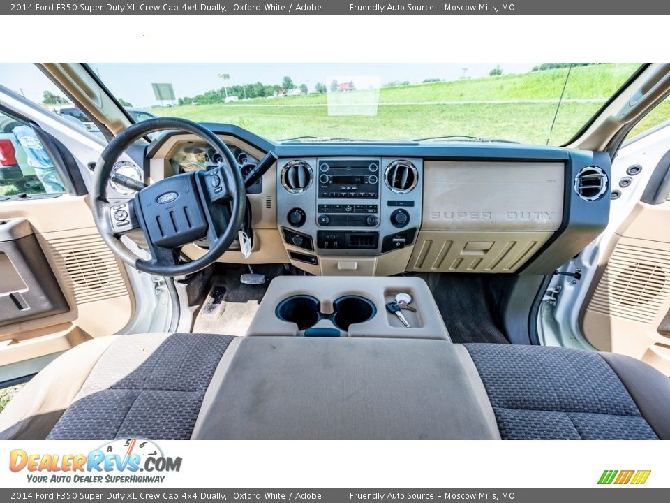 Adobe Interior - 2014 Ford F350 Super Duty XL Crew Cab 4x4 Dually Photo #25