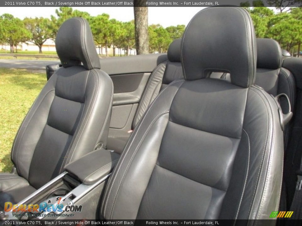 2011 Volvo C70 T5 Black / Soverign Hide Off Black Leather/Off Black Photo #4