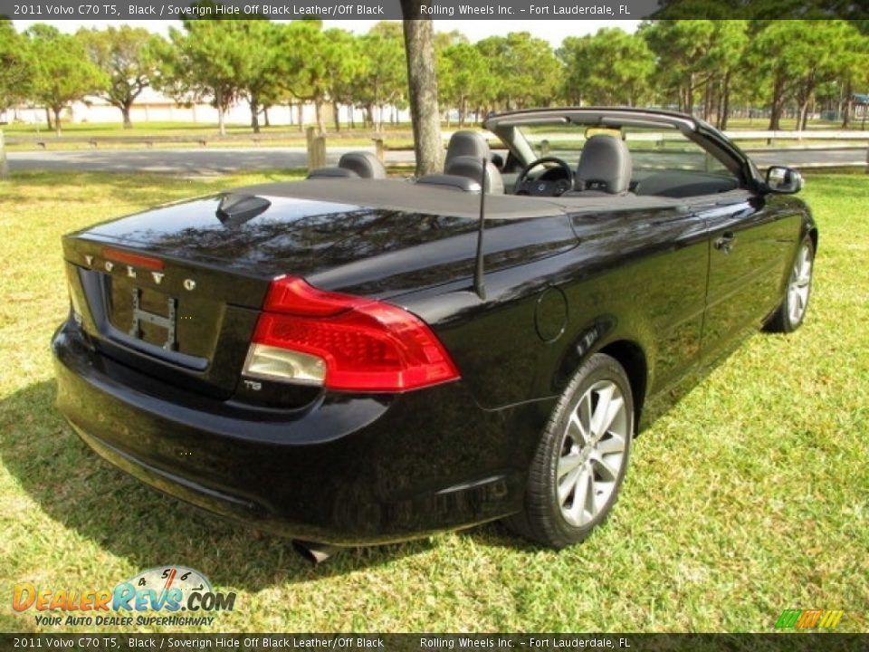 2011 Volvo C70 T5 Black / Soverign Hide Off Black Leather/Off Black Photo #5