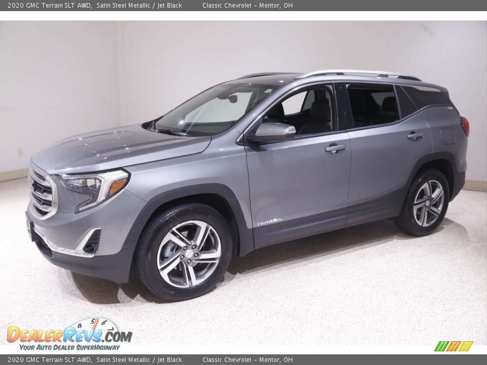 2020 GMC Terrain SLT AWD Satin Steel Metallic / Jet Black Photo #3