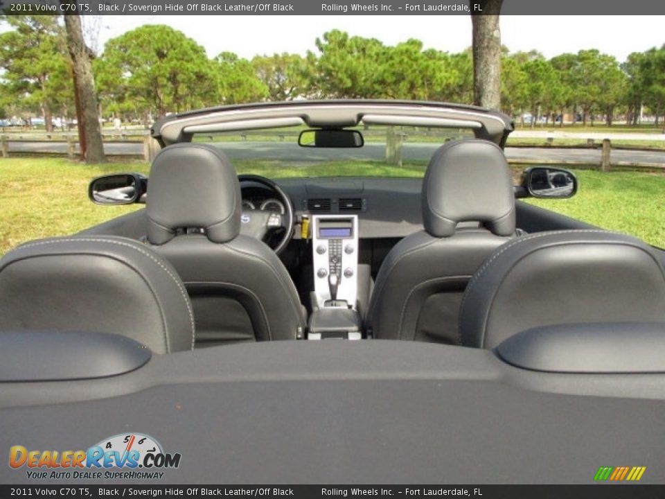 2011 Volvo C70 T5 Black / Soverign Hide Off Black Leather/Off Black Photo #10