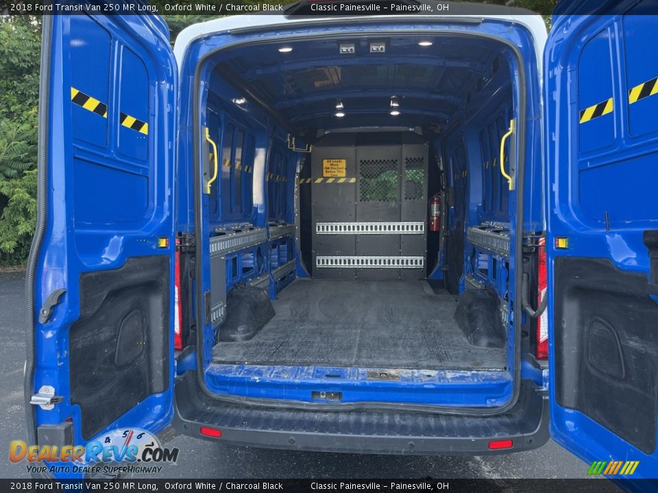 2018 Ford Transit Van 250 MR Long Oxford White / Charcoal Black Photo #13