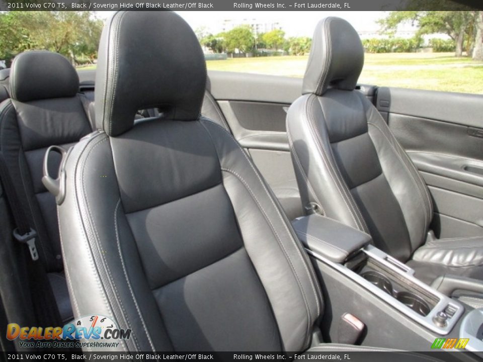 2011 Volvo C70 T5 Black / Soverign Hide Off Black Leather/Off Black Photo #18