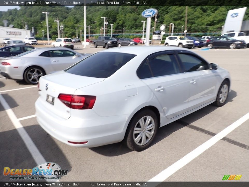 2017 Volkswagen Jetta S Pure White / Titan Black Photo #4