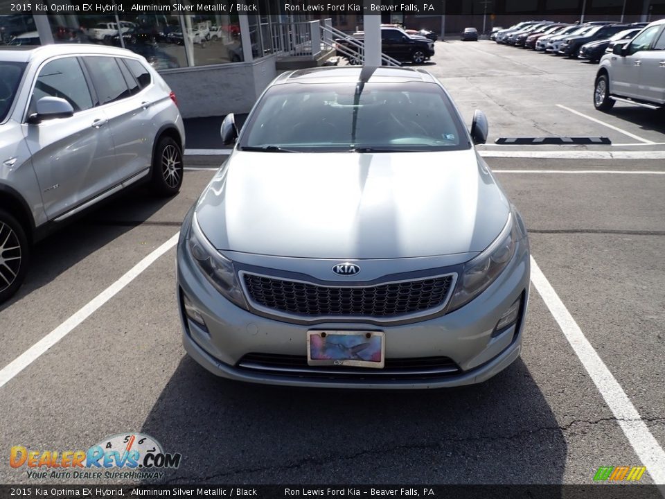 2015 Kia Optima EX Hybrid Aluminum Silver Metallic / Black Photo #2