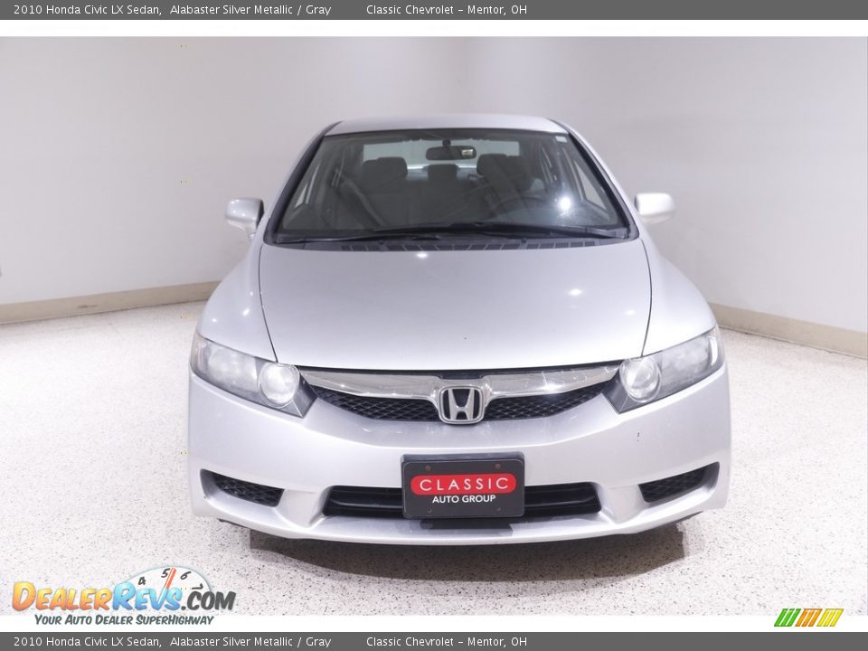 2010 Honda Civic LX Sedan Alabaster Silver Metallic / Gray Photo #2